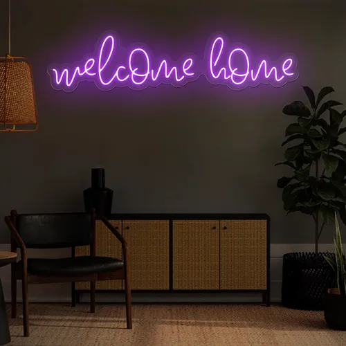 Welcome Home Neon Sign - Neon Signs Now - UK