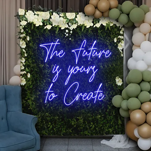 Motivating The Future is Yours to Create Neon Sign - Neon Signs Now - UK