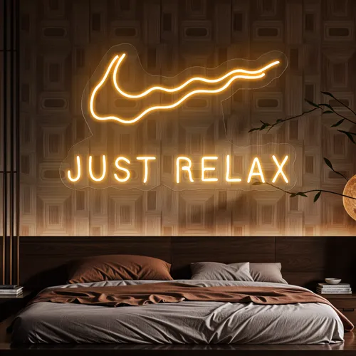 Nike Just Relax Neon Sign - Neon Signs Now - UK