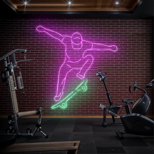 Skater Glow Neon Sign - Neon Signs Now - UK