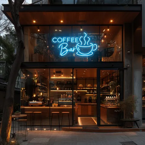 Coffee Bar Window Neon Sign - Neon Signs Now - UK