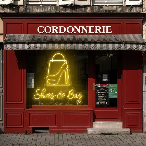 Shoe Bag Window Neon Sign - Neon Signs Now - UK