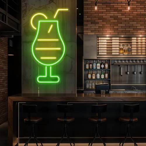 Sparkling Toast Glass Neon Sign - Neon Signs Now - UK