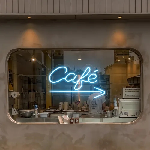 Cafe Window Neon Sign - Neon Signs Now - UK