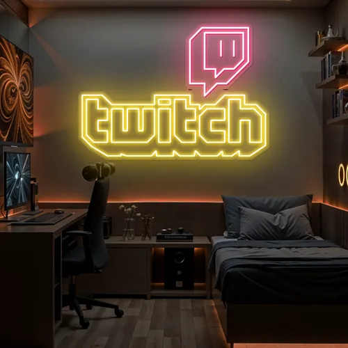 Twitch Bold Glow Neon Sign - Neon Signs Now - UK
