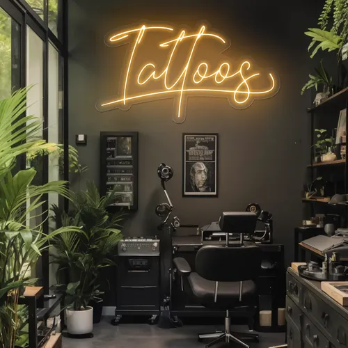 Glow Ink Tattoos Neon Sign - Neon Signs Now - UK