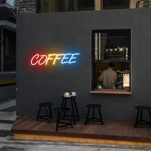 Multicolour COFFEE Neon Sign - Neon Signs Now - UK