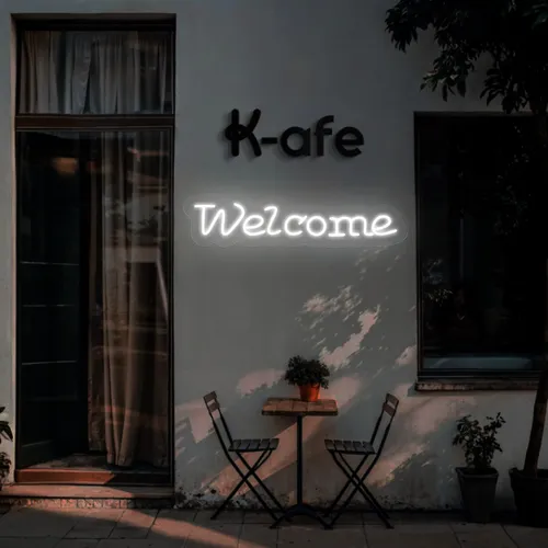 Welcome Script Neon Sign - Neon Signs Now - UK
