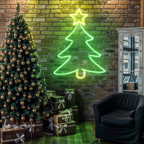 Mini Christmas Tree Neon Sign - Neon Signs Now - UK