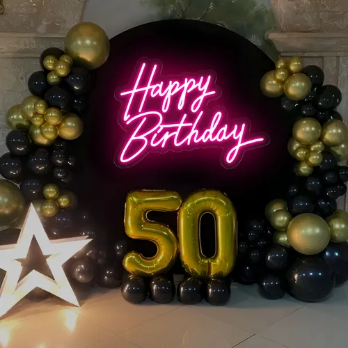 Happy Birthday Neon Sign - Neon Signs Now - UK