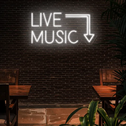 Live Music Neon Sign - Neon Signs Now - UK