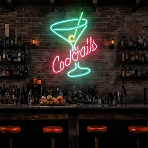 Cocktails Neon Sign - Neon Signs Now - UK