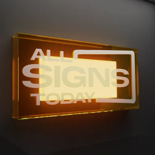 Full Lit Acrylic Box - Neon Signs Now - UK