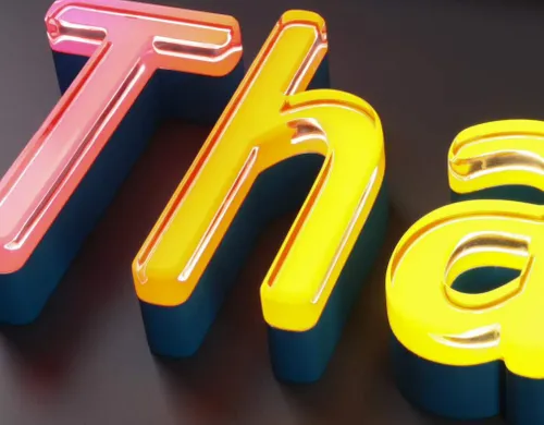 Coloured Jelly Luminous Character - Neon Signs Now - UK