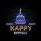 Cutie Cakie Happy Birthday Neon Sign - Neon Signs Now - UK