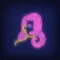 Girl with Pink Hair Neon Sign - Neon Signs Now - UK