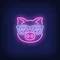 Cute Cartoon Pink Pig Sunglasses Neon Sign - Neon Signs Now - UK