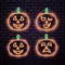 Orange Pumpkin Neon Sign - Neon Signs Now - UK