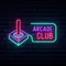 Retro Joystick Arcade Club Neon Sign - Neon Signs Now - UK