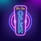 We are Open Vertical Neon Sign - Neon Signs Now - UK