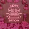 Big Happy Birthday Text with Cake Neon Sign - Neon Signs Now - UK