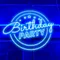 Birthday Party Blue Neon Sign - Neon Signs Now - UK