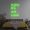 Enjoy Life Eat Cake Neon Sign - Neon Signs Now - UK