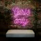 Chic Pink Girls Only Neon Sign - Neon Signs Now - UK